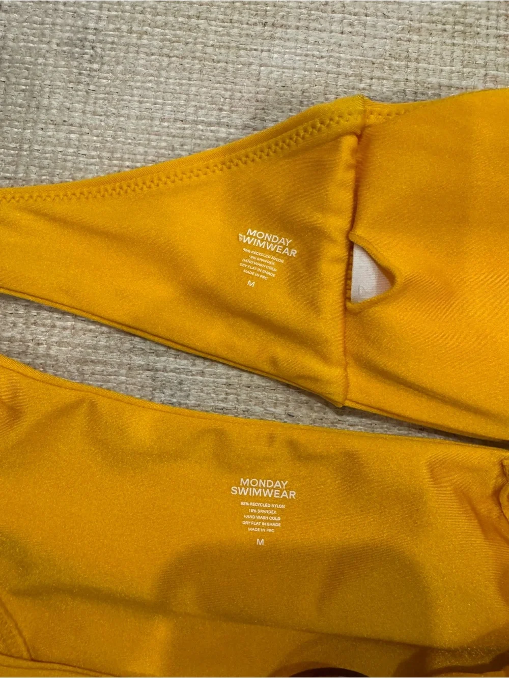 Monday Swimwear Orange Bandeau Bikini